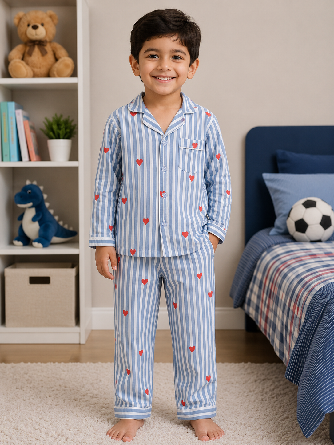 Grey Lining Night Suit