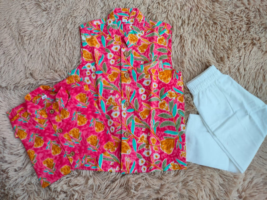 Aboli colour Kurta Jacket with Payjama