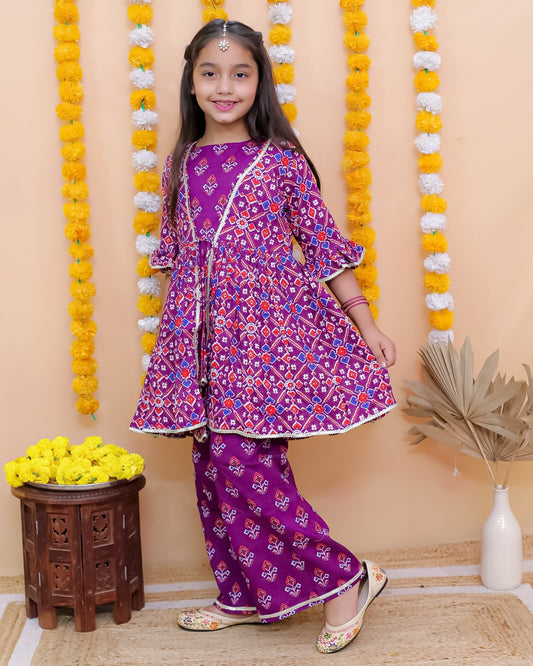 Patola  Print Indowestern Dress