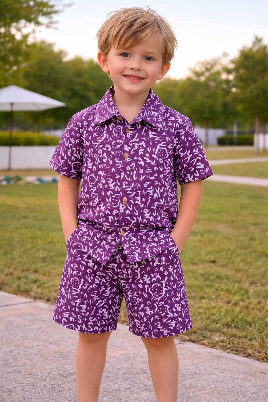Purple Boys Coordset