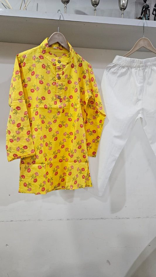 Yellow Kurta Payjama Set