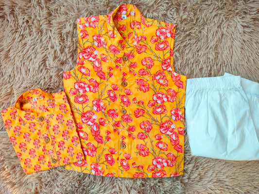 Mustard yellow Boys Set