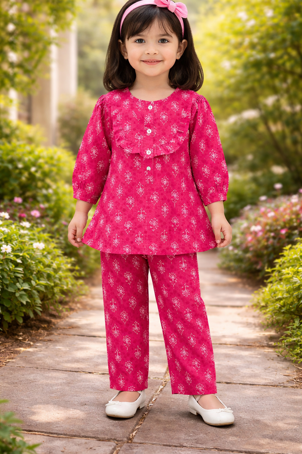 Pure cotton co-ordset full sleeve