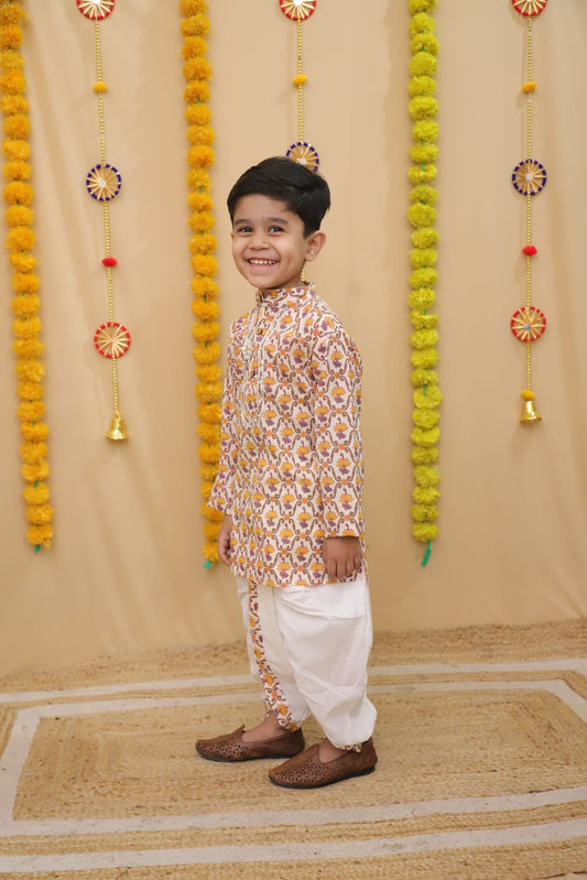 Offwhite Dhoti Set