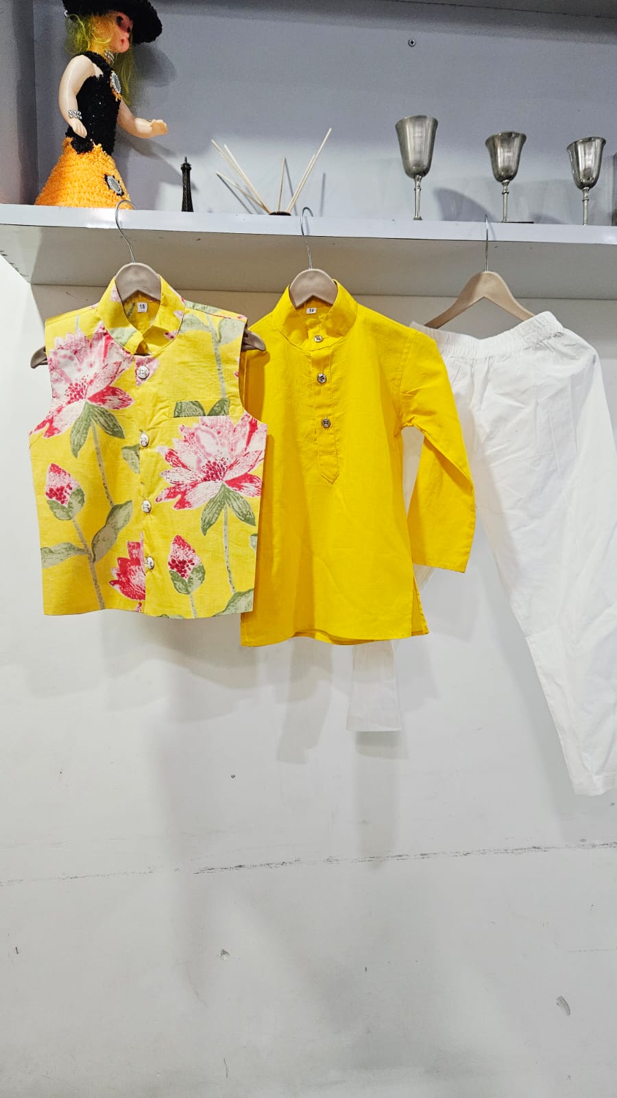 Lotus Print Kurta Payjama Set