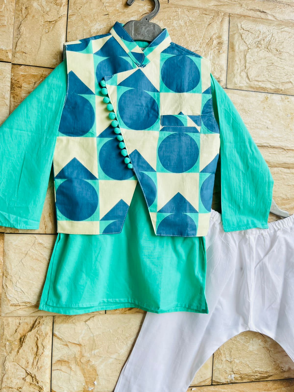 Plain Blue Boys 3PC Set