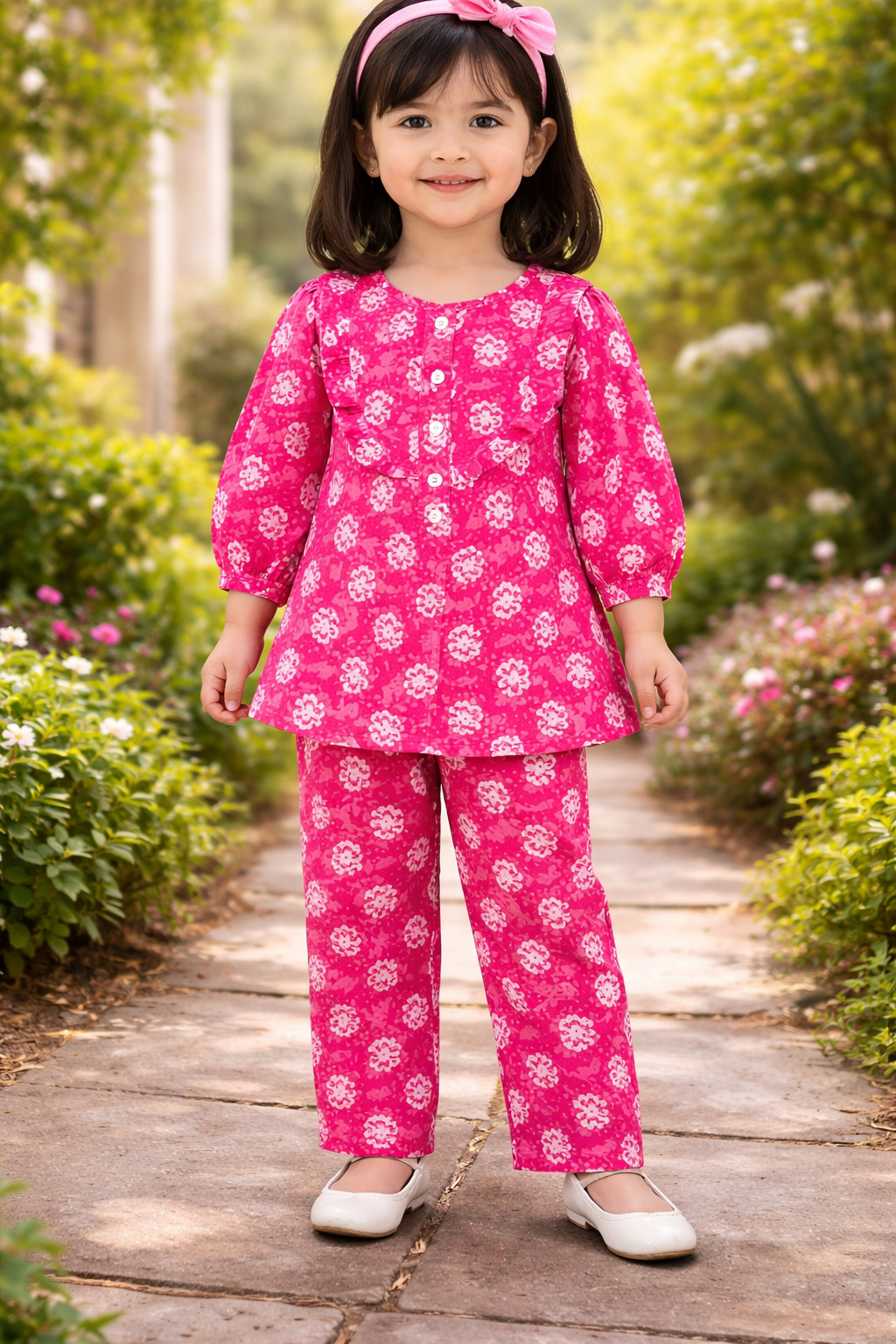 Pure cotton co-ordset full sleeve