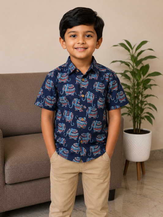 Elephant Print Shirt