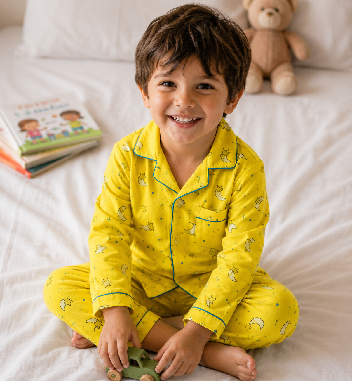 Yellow Half moon Nightsuit